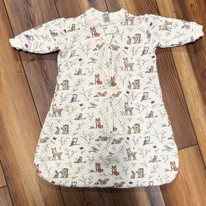 Baby Gown/Sleep Sack Pajamas with Animal Print